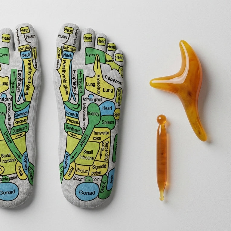 Zareth™ | FOOT MASSAGER - Acupressure Reflexology Gloves & Socks.