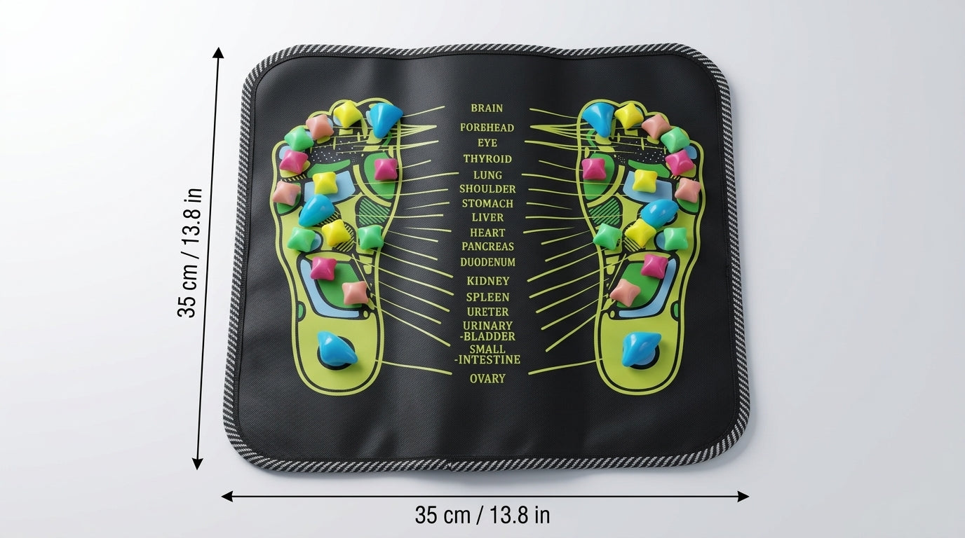 Zareth™ | FOOT MASSAGER Pad – FOOT MASSAGER Mat – Orthopedic Massage Pad with Goose Stones for Pain Relief and Circulation🌿