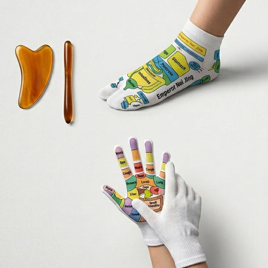 Zareth™ | FOOT MASSAGER - Acupressure Reflexology Gloves & Socks.
