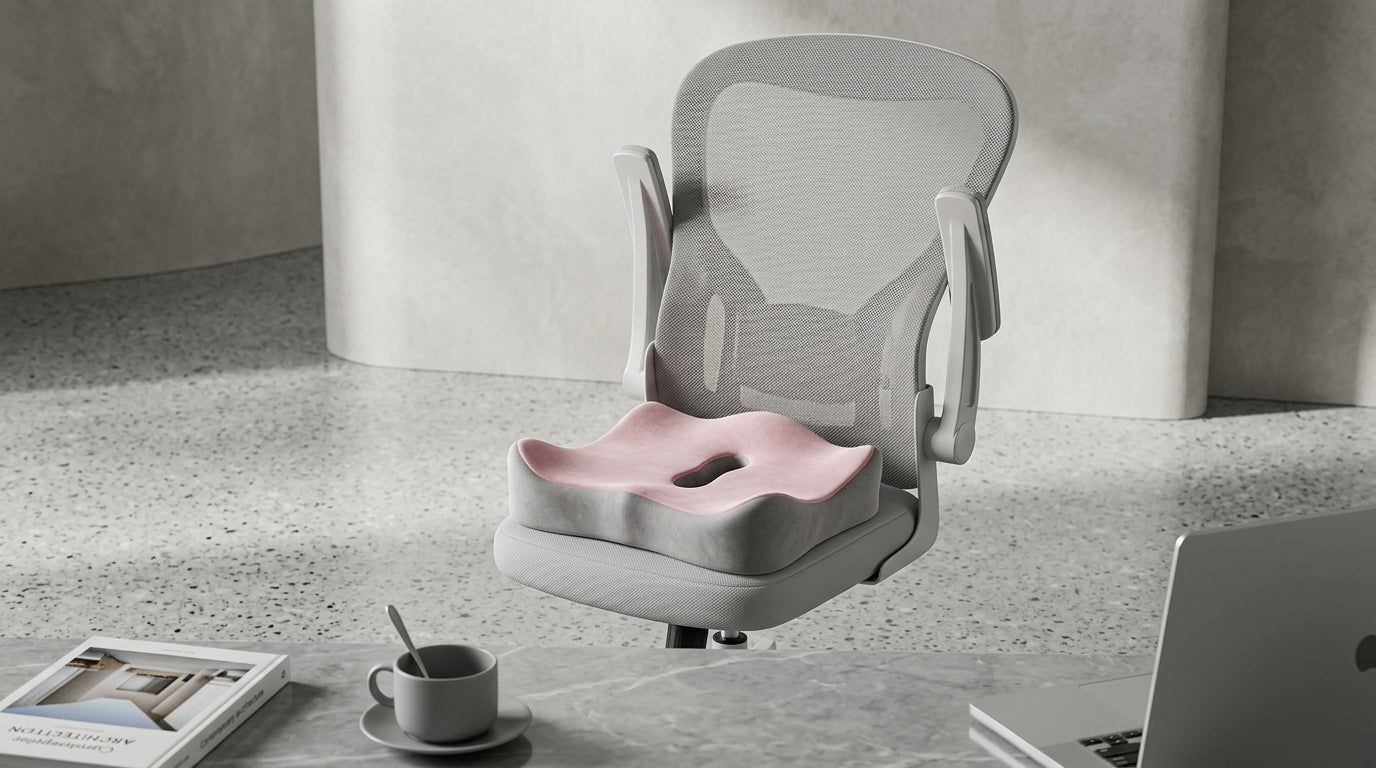 Zareth™ | MEMORY FOAM - ORTHOPEDIC SEAT CUSHION FOR CAR & OFFICE