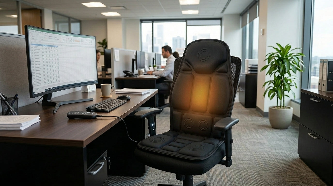 Zareth™ | CHAIR MASSAGER WITH HEAT THERAPY