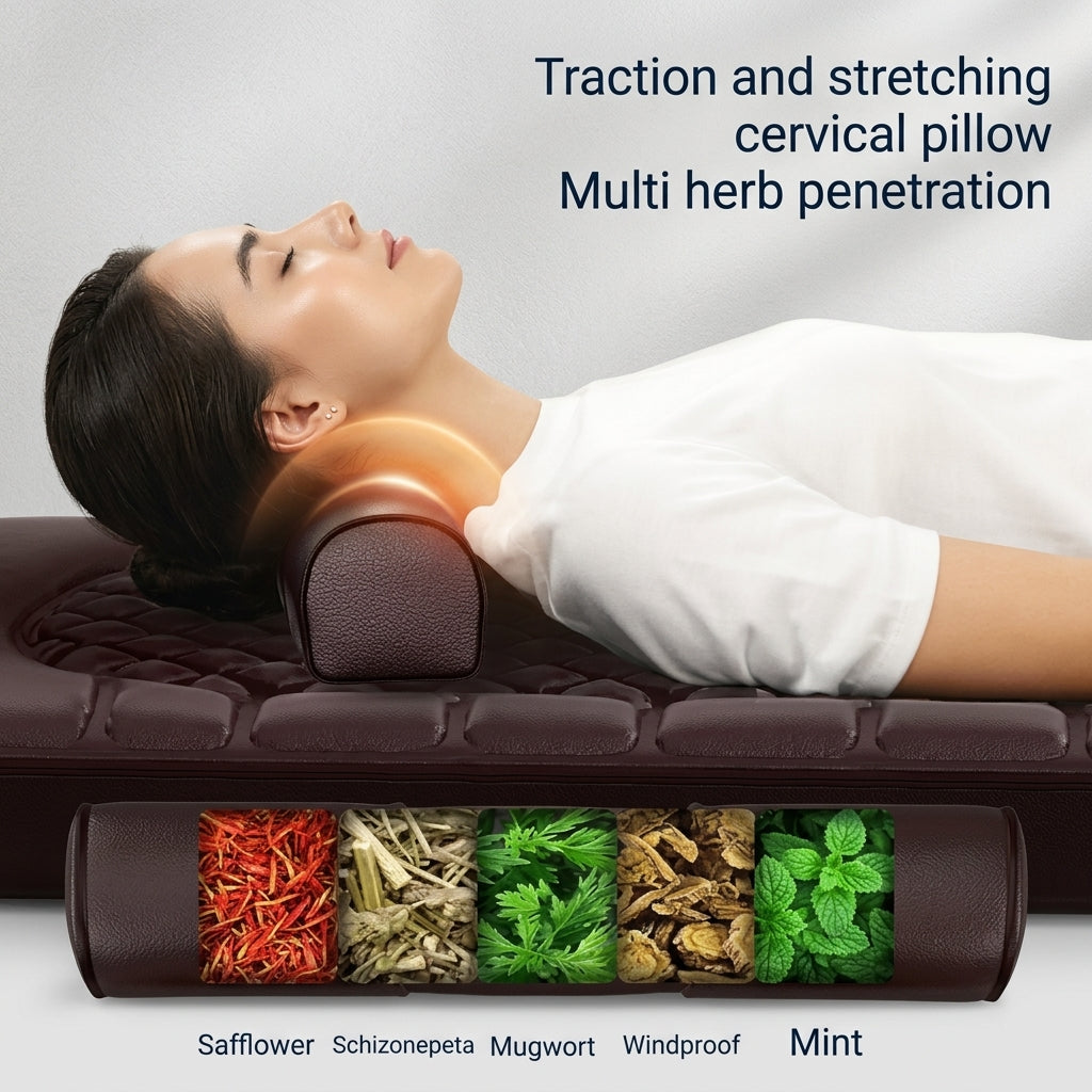Zareth™ | BODY MASSAGER Leather Heated Massage Cushion – Full Body Relaxation Mat