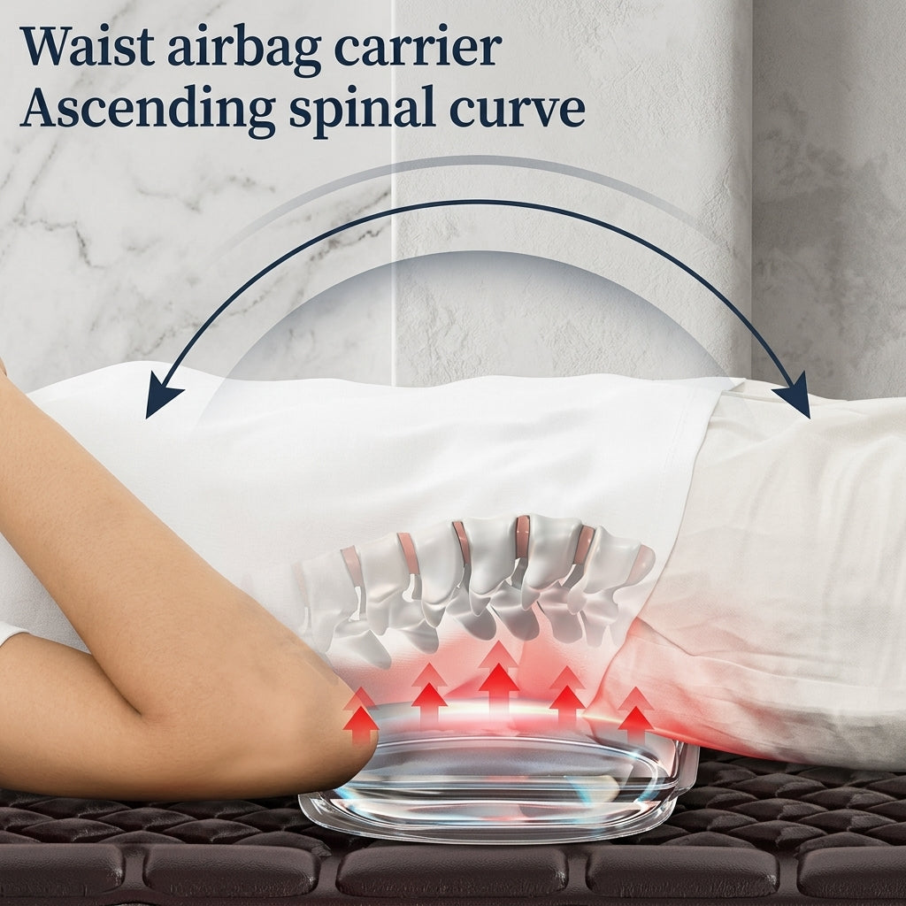 Zareth™ | BODY MASSAGER Leather Heated Massage Cushion – Full Body Relaxation Mat