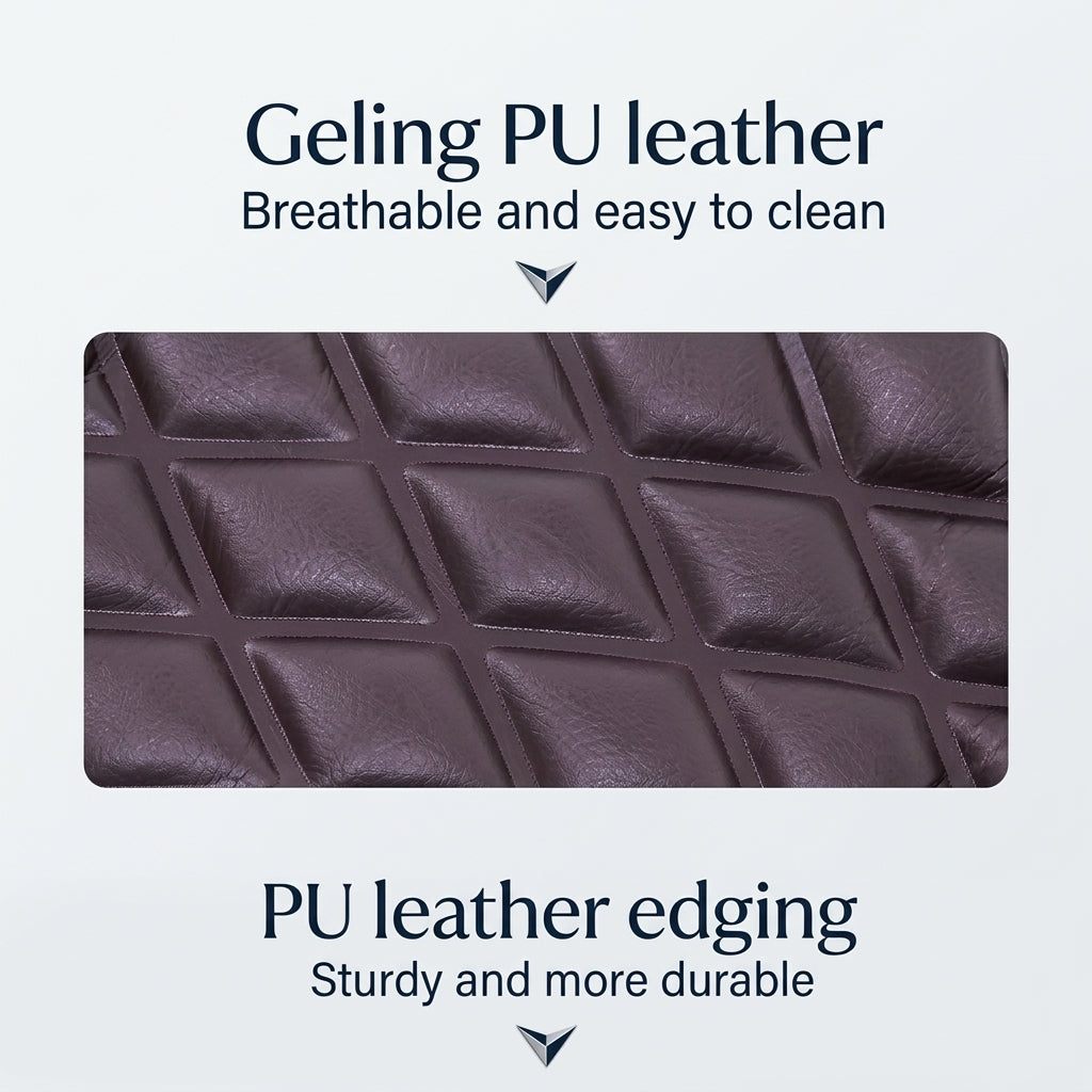 Zareth™ | BODY MASSAGER Leather Heated Massage Cushion – Full Body Relaxation Mat