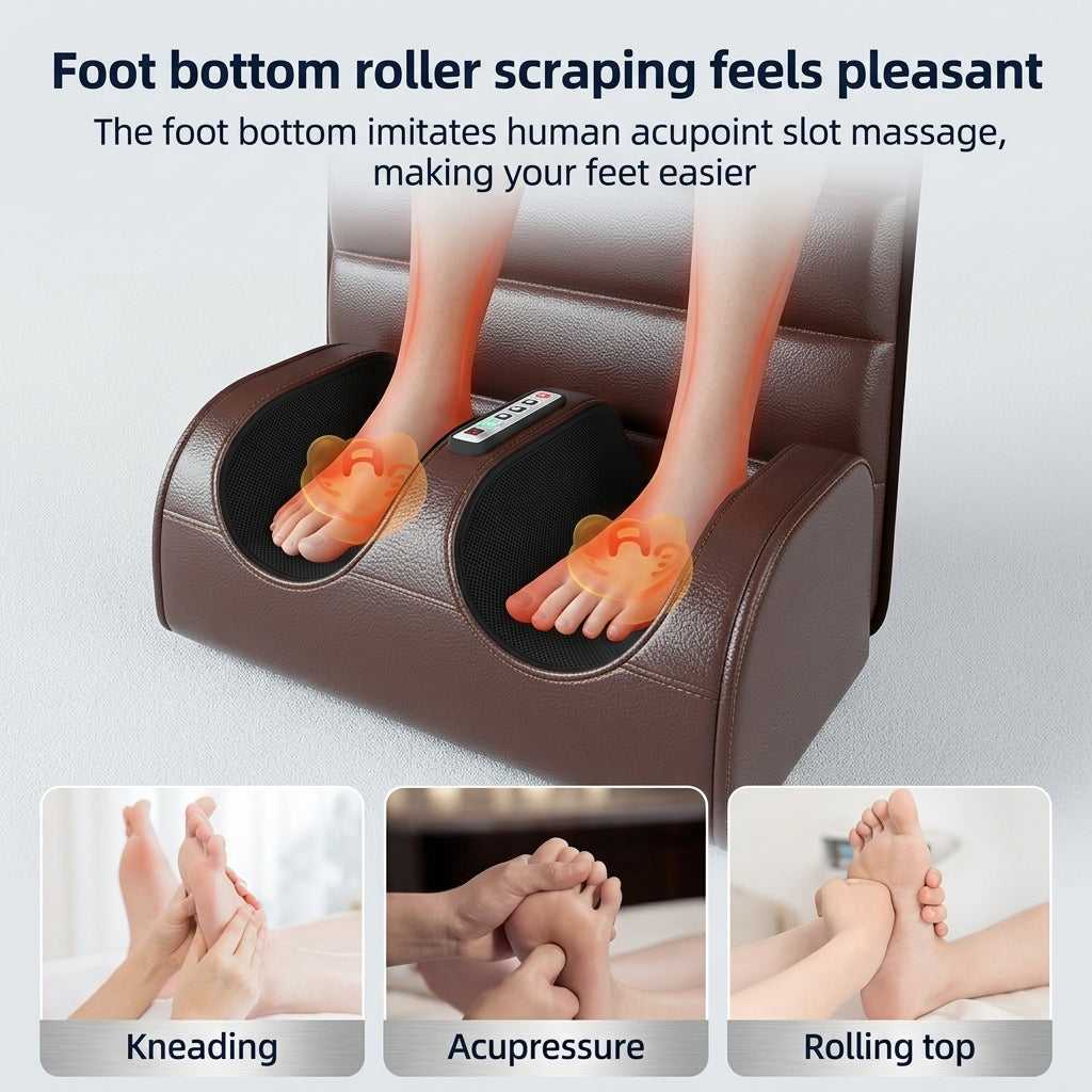 Zareth™ | BODY MASSAGER Leather Heated Massage Cushion – Full Body Relaxation Mat