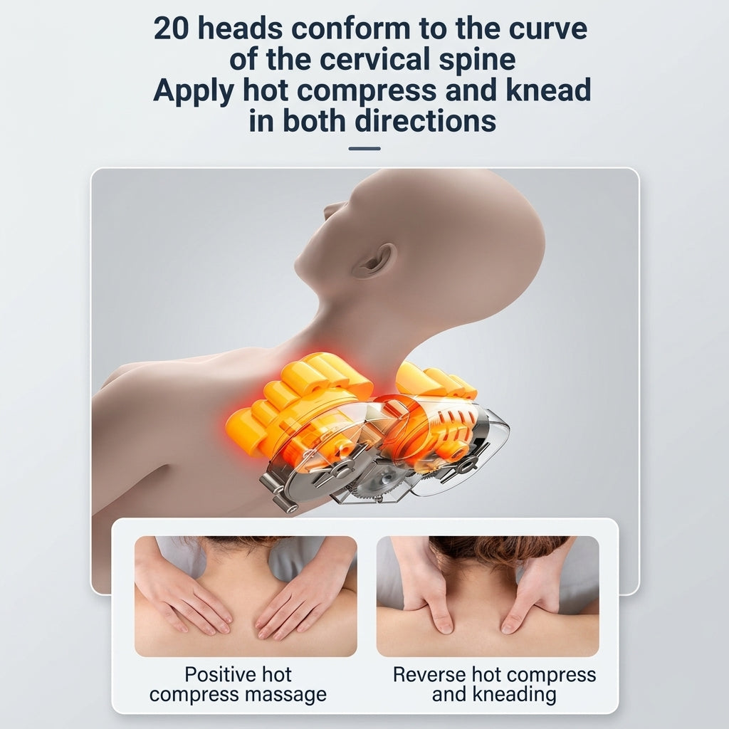 Zareth™ | BODY MASSAGER Leather Heated Massage Cushion – Full Body Relaxation Mat