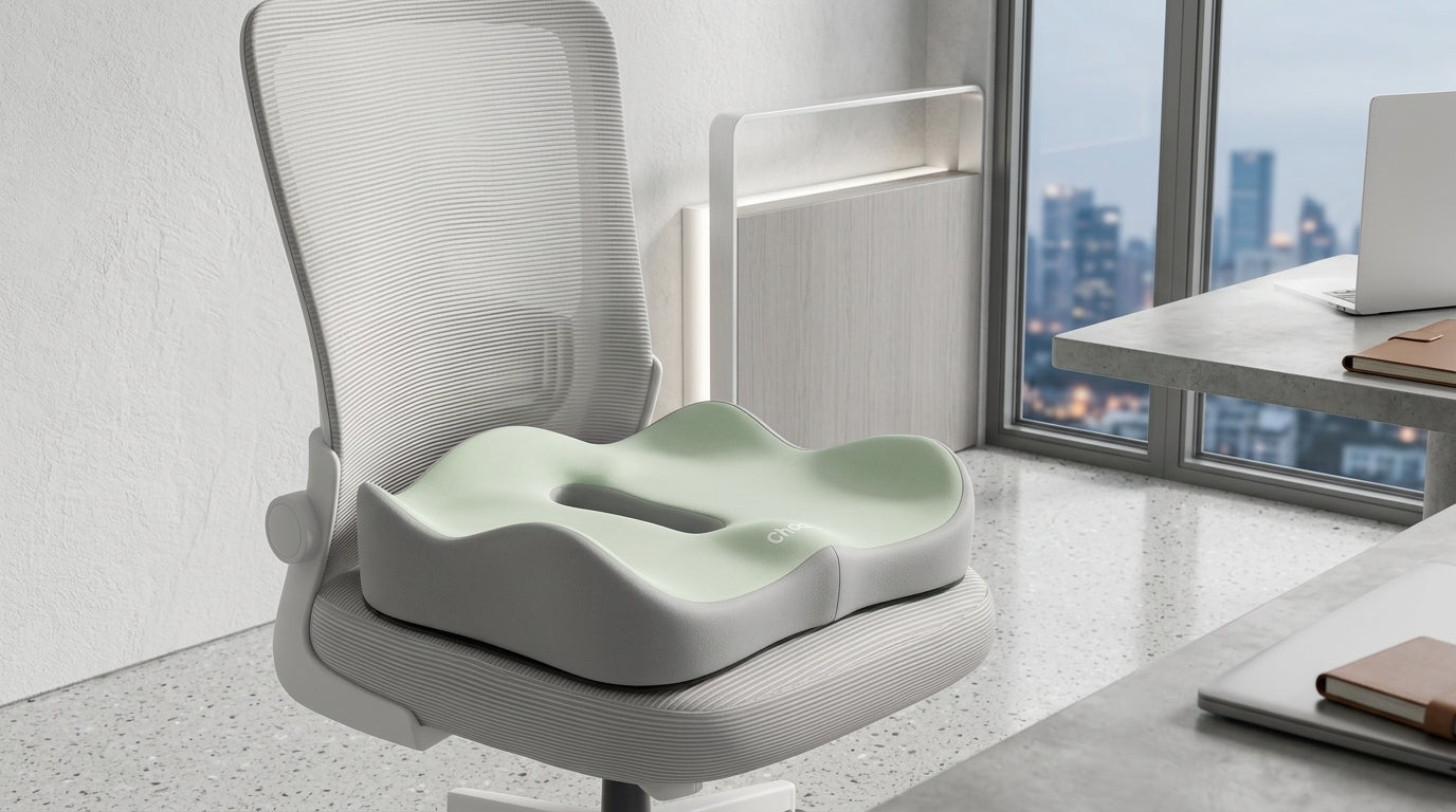 Zareth™ | MEMORY FOAM - ORTHOPEDIC SEAT CUSHION FOR CAR & OFFICE