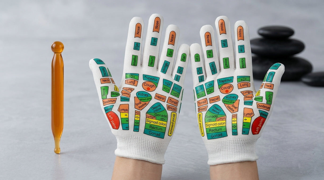 Zareth™ | FOOT MASSAGER - Acupressure Reflexology Gloves & Socks.