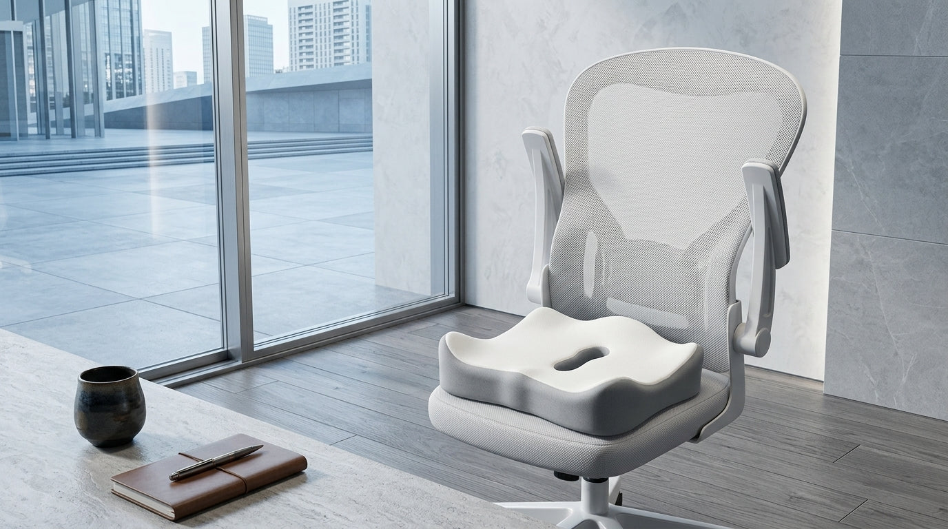 Zareth™ | MEMORY FOAM - ORTHOPEDIC SEAT CUSHION FOR CAR & OFFICE