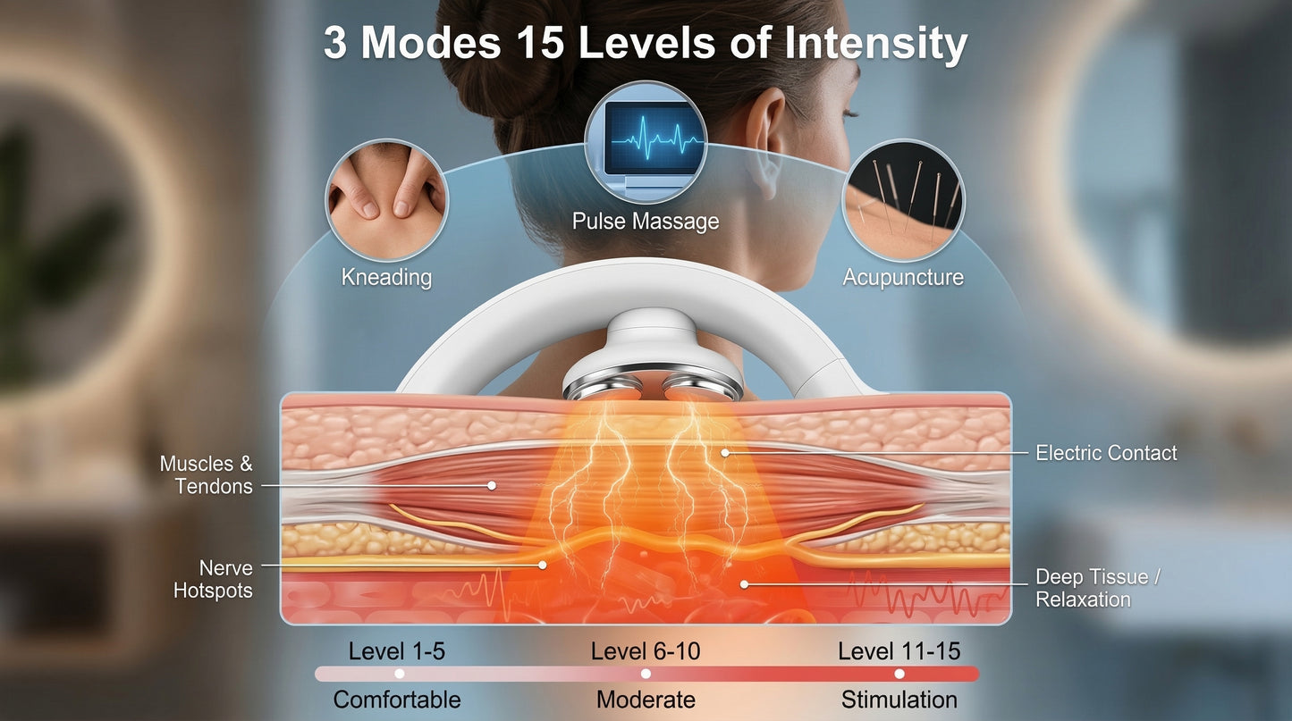 Zareth™ NECK MASSAGER - ELECTRIC CERVICAL FOR NECK PAIN RELIEF