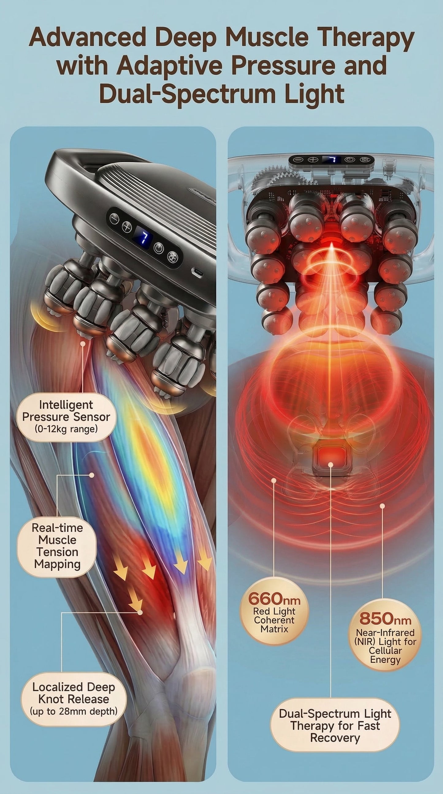 ZARETH™ BACK MASSAGER 16-HEAD MUSCLE ELECTRIC DEEP TISSUE FULL BODY RELIEF TOOL