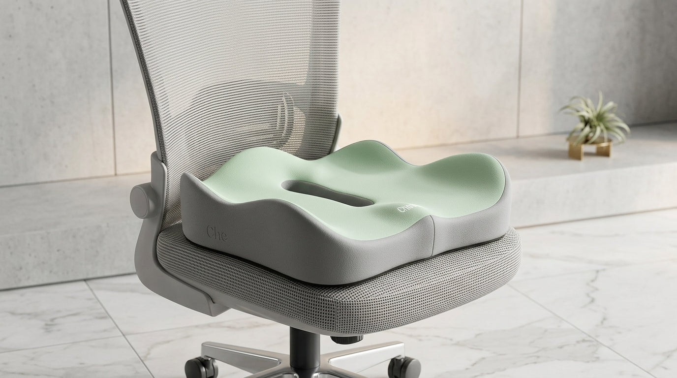 Zareth™ | MEMORY FOAM - ORTHOPEDIC SEAT CUSHION FOR CAR & OFFICE