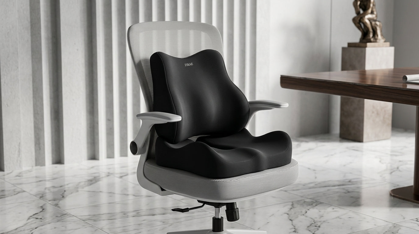Zareth™ | MEMORY FOAM - ORTHOPEDIC SEAT CUSHION FOR CAR & OFFICE