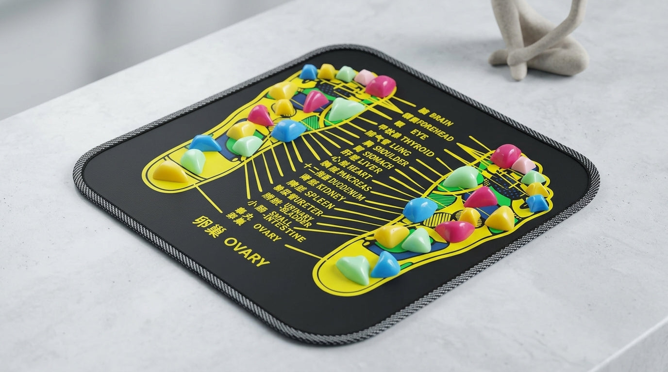Zareth™ | FOOT MASSAGER Pad – FOOT MASSAGER Mat – Orthopedic Massage Pad with Goose Stones for Pain Relief and Circulation🌿