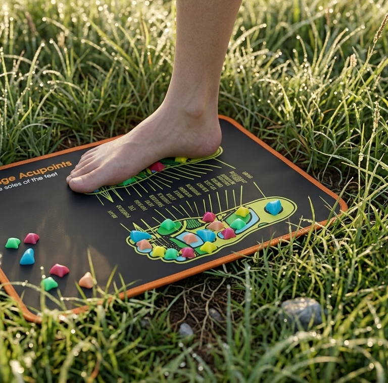 Zareth™ | FOOT MASSAGER Pad – FOOT MASSAGER Mat – Orthopedic Massage Pad with Goose Stones for Pain Relief and Circulation🌿