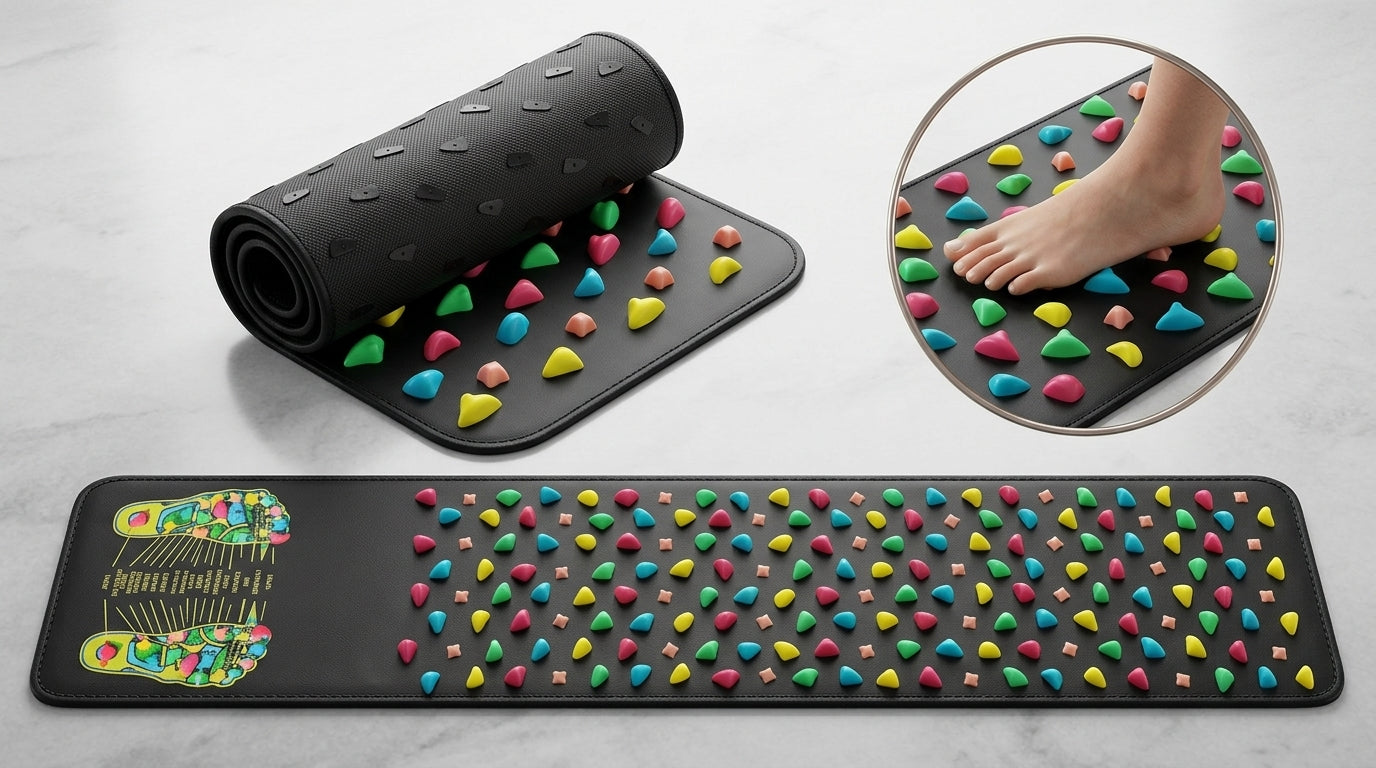 Zareth™ | FOOT MASSAGER Pad – FOOT MASSAGER Mat – Orthopedic Massage Pad with Goose Stones for Pain Relief and Circulation🌿