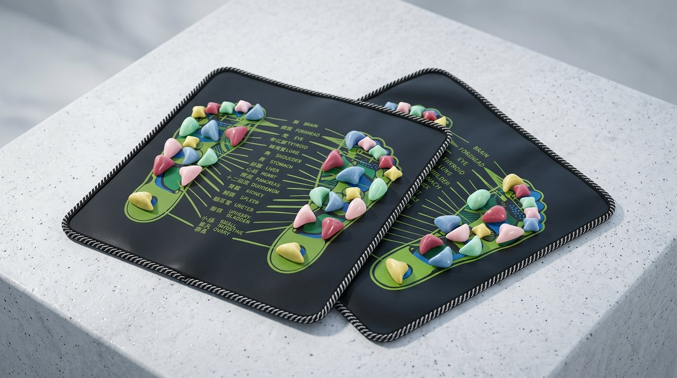 Zareth™ | FOOT MASSAGER Pad – FOOT MASSAGER Mat – Orthopedic Massage Pad with Goose Stones for Pain Relief and Circulation🌿