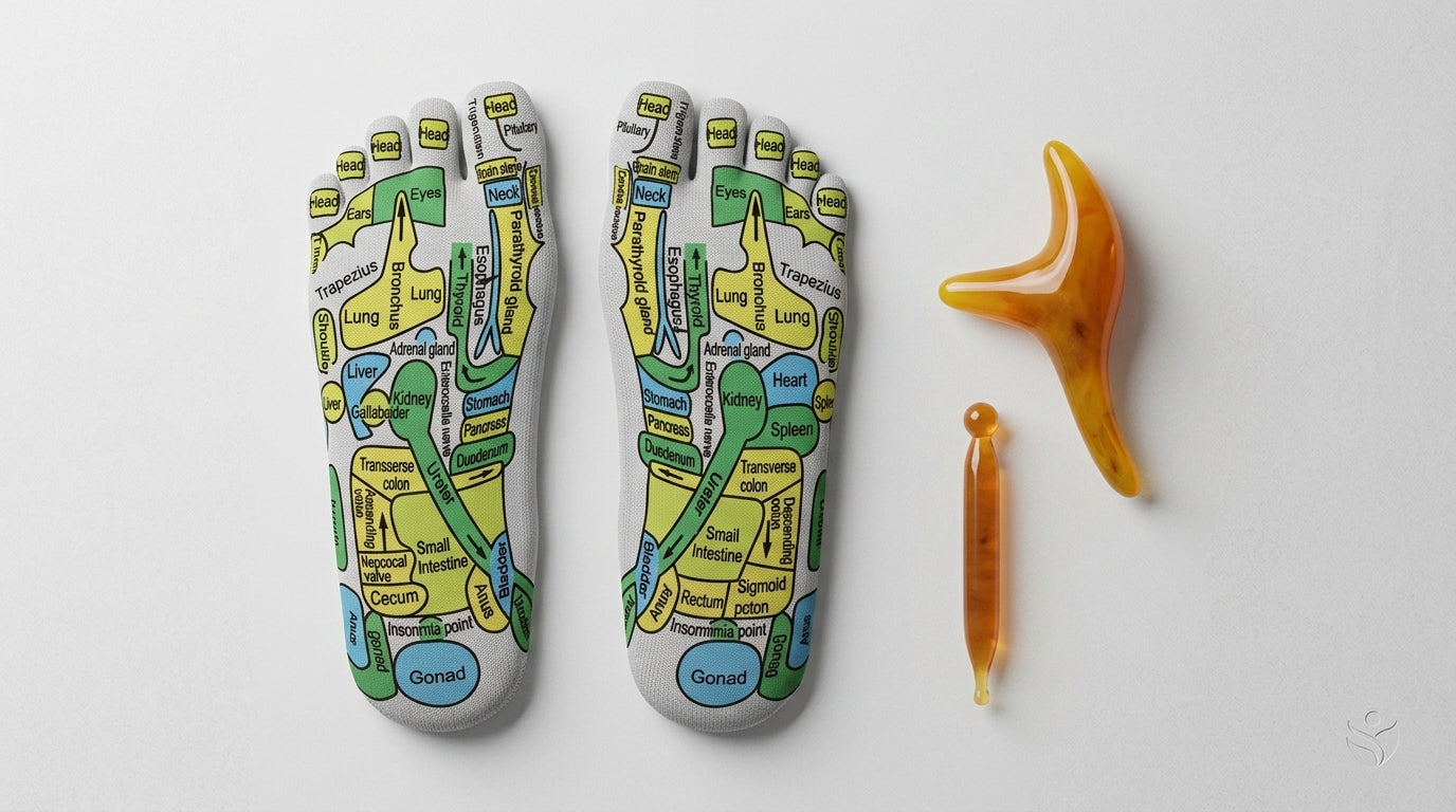 Zareth™ | FOOT MASSAGER - Acupressure Reflexology Gloves & Socks.