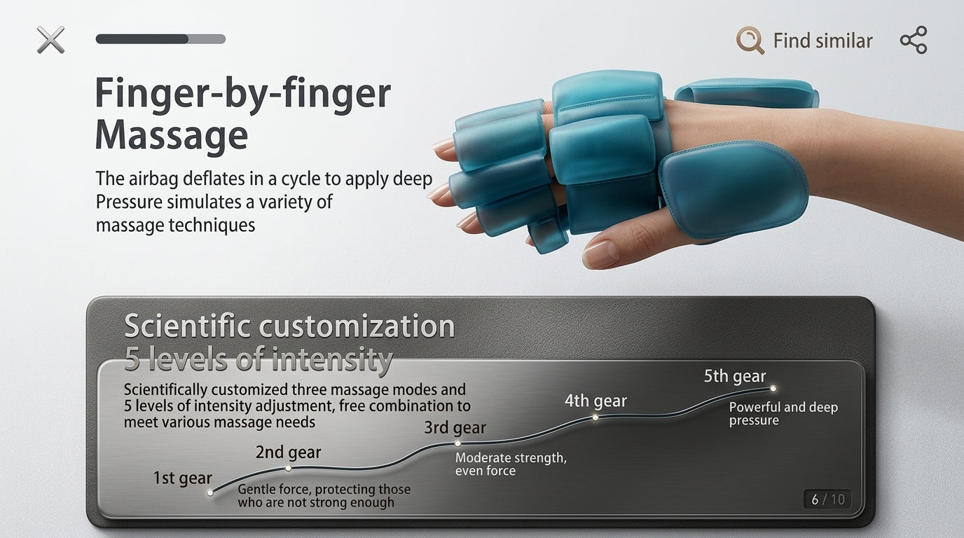 Zareth™ | HAND MASSAGER WITH AIRBAG COMPRESS & VIBRATING GLOVES