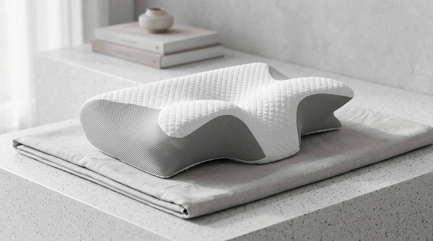Zareth™ | Butterfly Sleep Memory Neck Pillow Slow Rebound Comfortable Memory Foam Sleep Pillow Cervical Orthopedic Neck Massage Bed Pillow