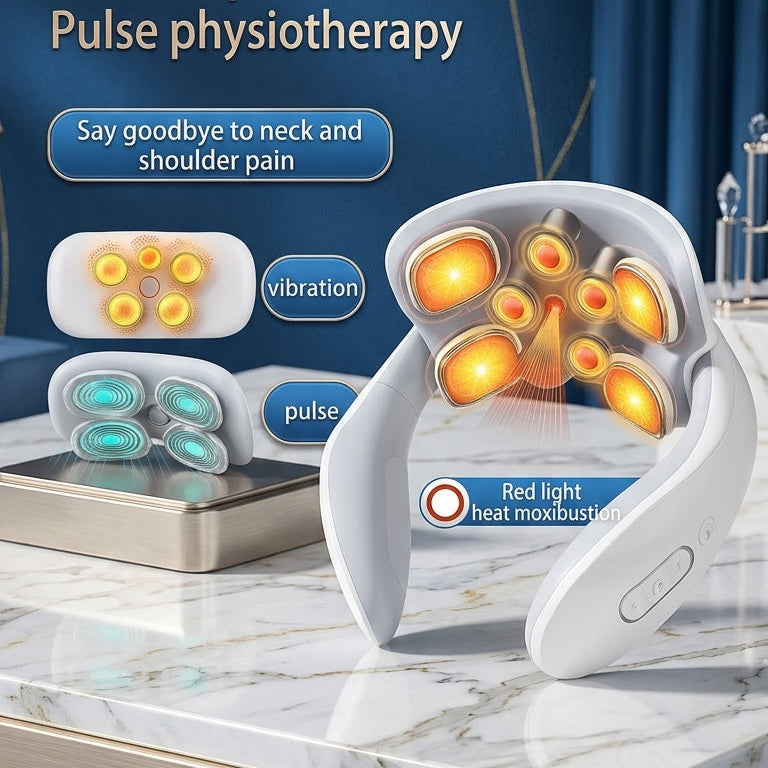 Zareth™ NECK MASSAGER - Cervical Vertebra Health Care Vibrator Relieve Pain Muscle | PREMIUM