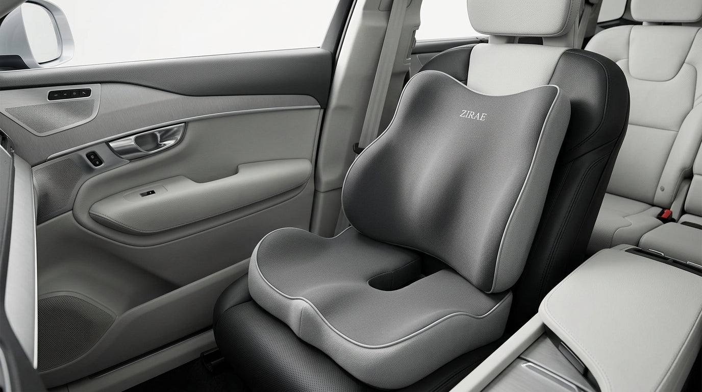 Zareth™ | MEMORY FOAM - ORTHOPEDIC SEAT CUSHION FOR CAR & OFFICE