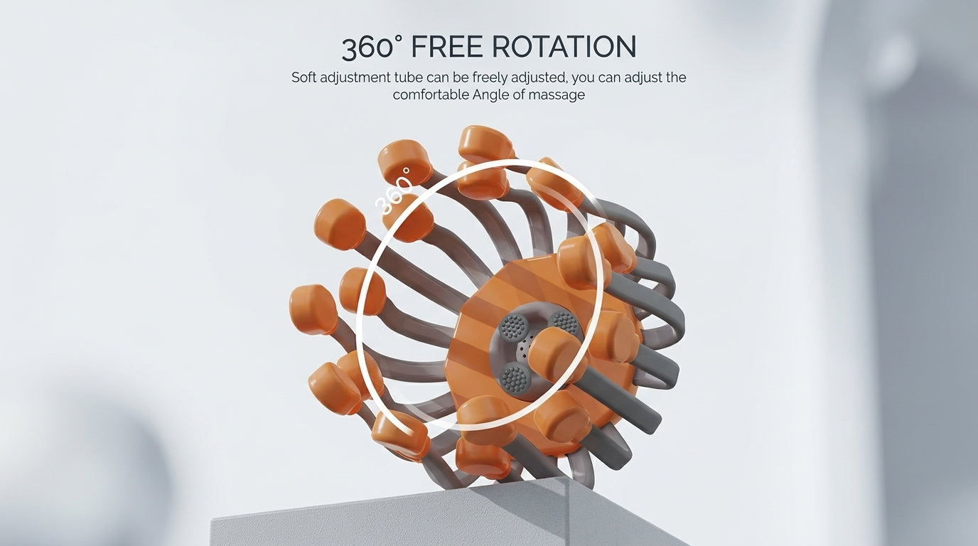 Zareth™ | HEAD MASSAGER 20-Scalp with Red Light Therapy