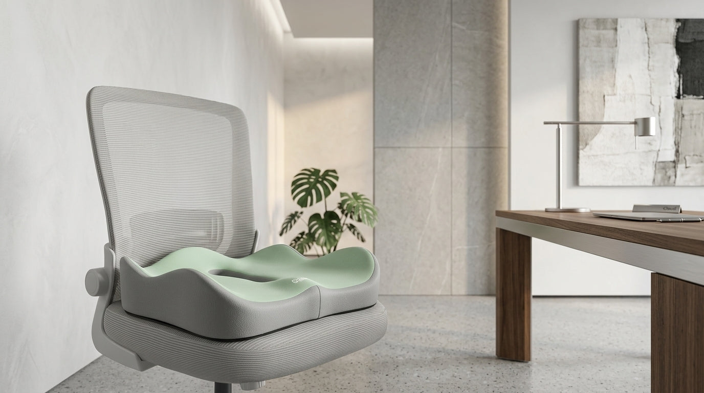 Zareth™ | MEMORY FOAM - ORTHOPEDIC SEAT CUSHION FOR CAR & OFFICE
