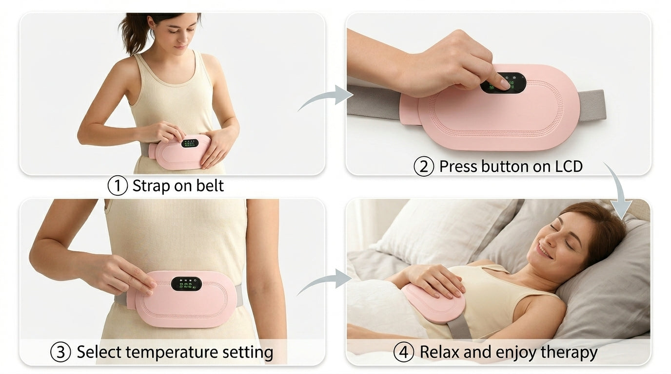 Zareth™ Menstrual Relief Heated Massage Belt