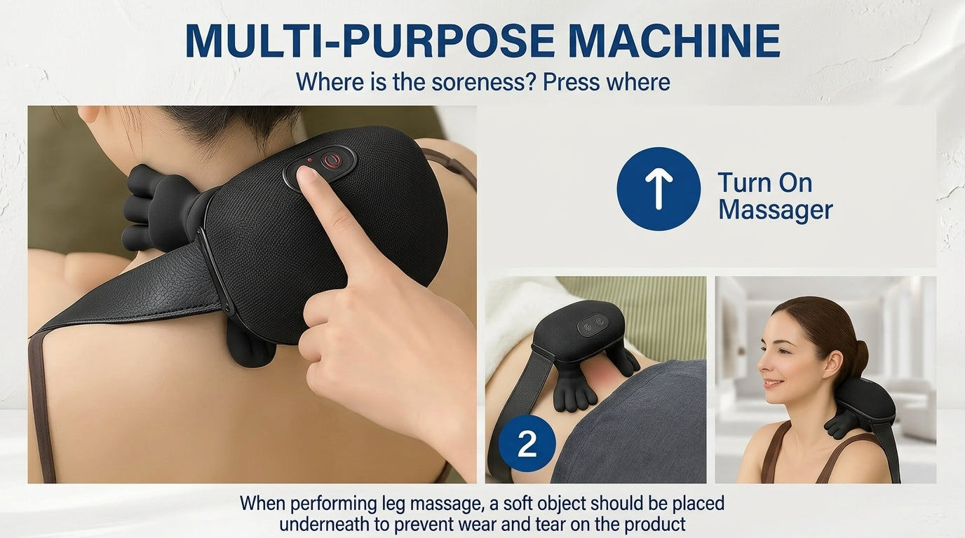 Zareth™ NECK MASSAGER WITH HEAT BIONIC | PREMIUM