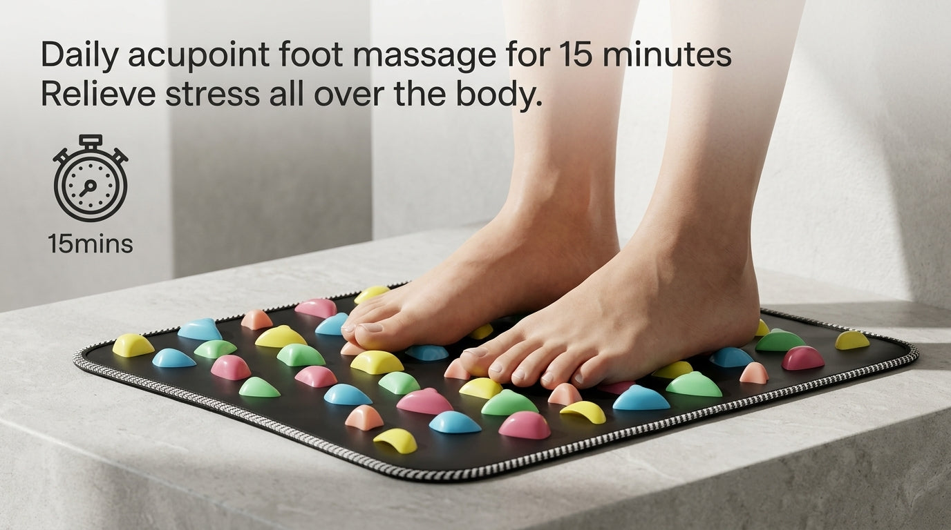 Zareth™ | FOOT MASSAGER Pad – FOOT MASSAGER Mat – Orthopedic Massage Pad with Goose Stones for Pain Relief and Circulation🌿