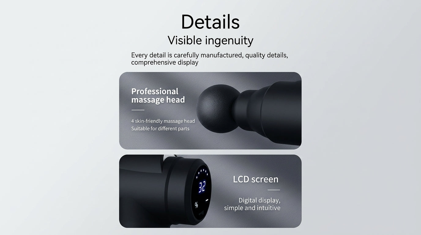 Zareth™ MASSAGER GUN 32 MODES LCD
