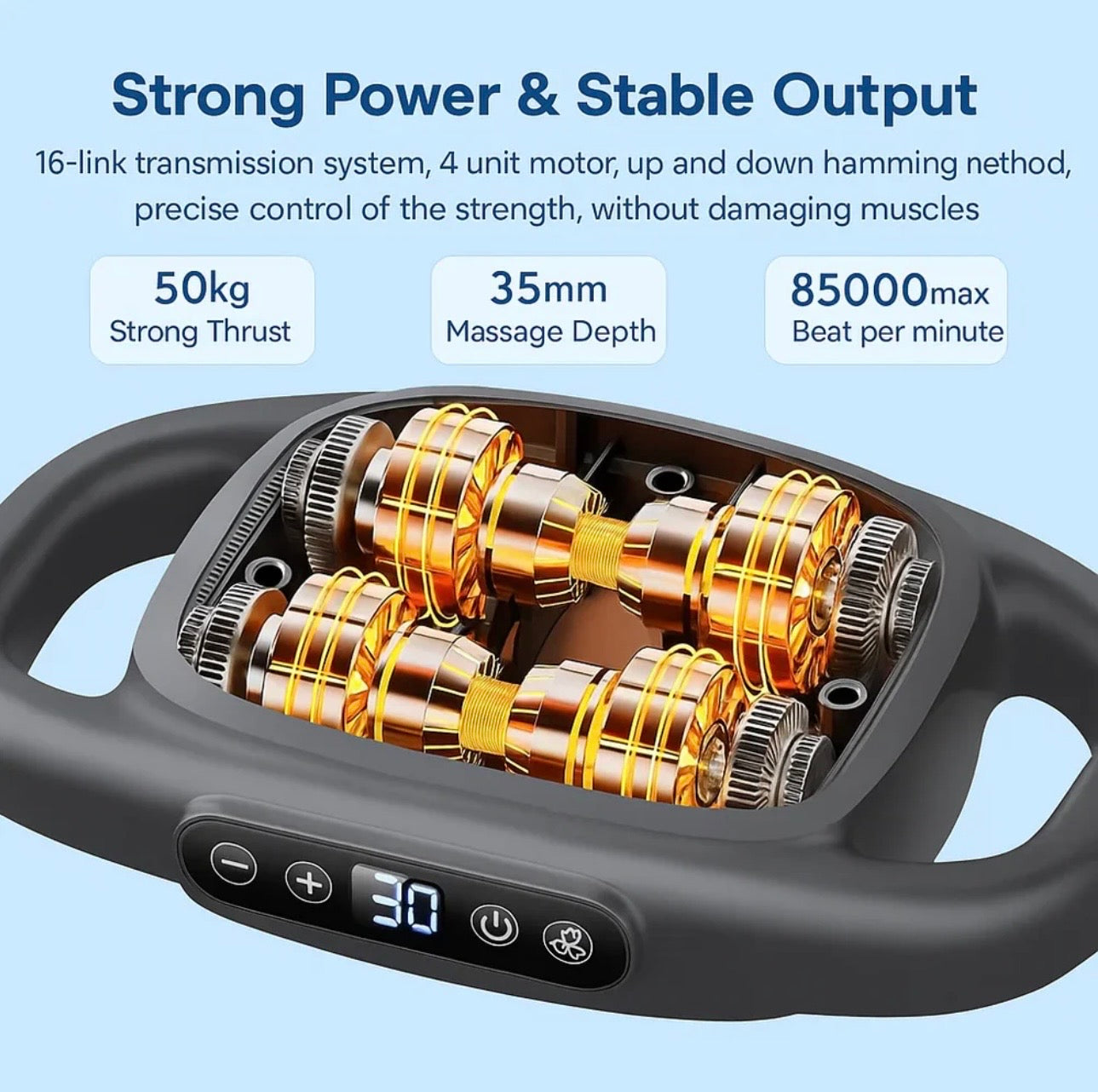 ZARETH™ BACK MASSAGER 16-HEAD MUSCLE ELECTRIC DEEP TISSUE FULL BODY RELIEF TOOL