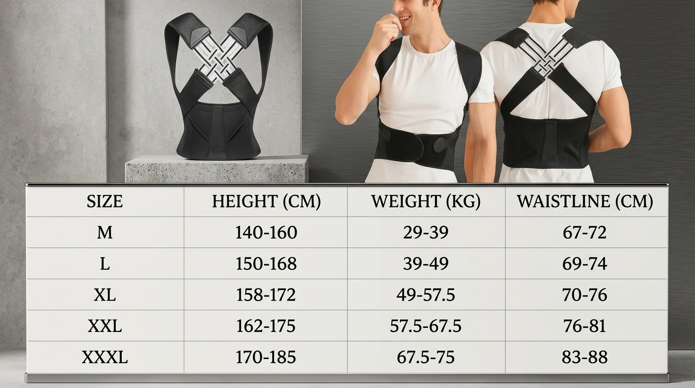 Zareth™  POSTURE CORRECTOR ADJUSTABLE BACK