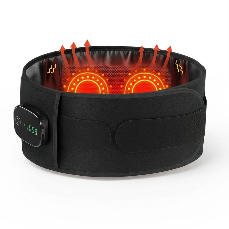Zareth™ MASSAGER BELT INFRARED HEAT AND VIBRATION THERAPY LUMBAR