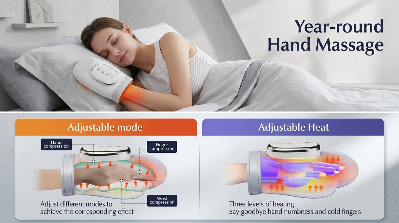 Zareth™ | HAND MASSAGER WITH AIRBAG COMPRESS & VIBRATING GLOVES