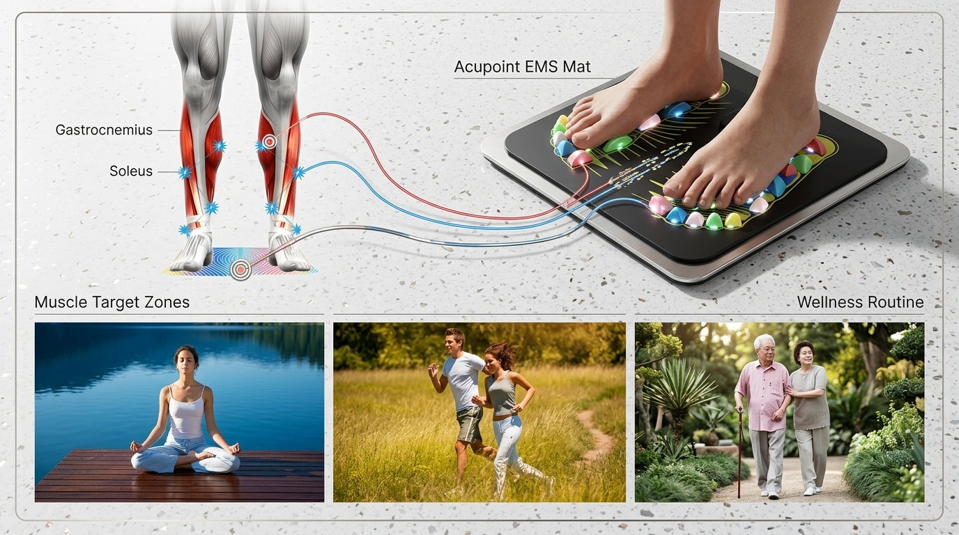 Zareth™ | FOOT MASSAGER Pad – FOOT MASSAGER Mat – Orthopedic Massage Pad with Goose Stones for Pain Relief and Circulation🌿