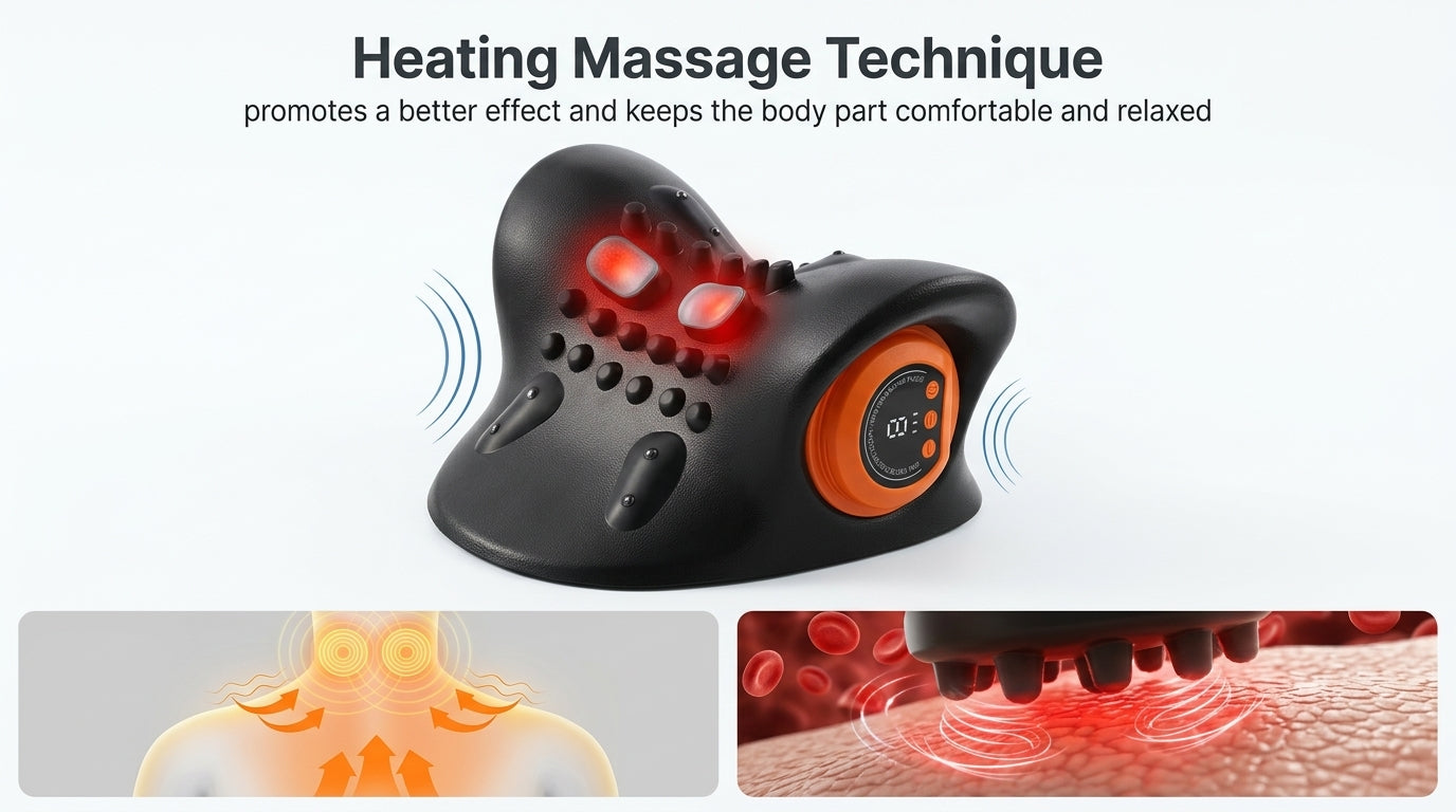 Zareth™ HEAD MASSAGER 3-IN-1 WITH Heat & Adjustable Intensity