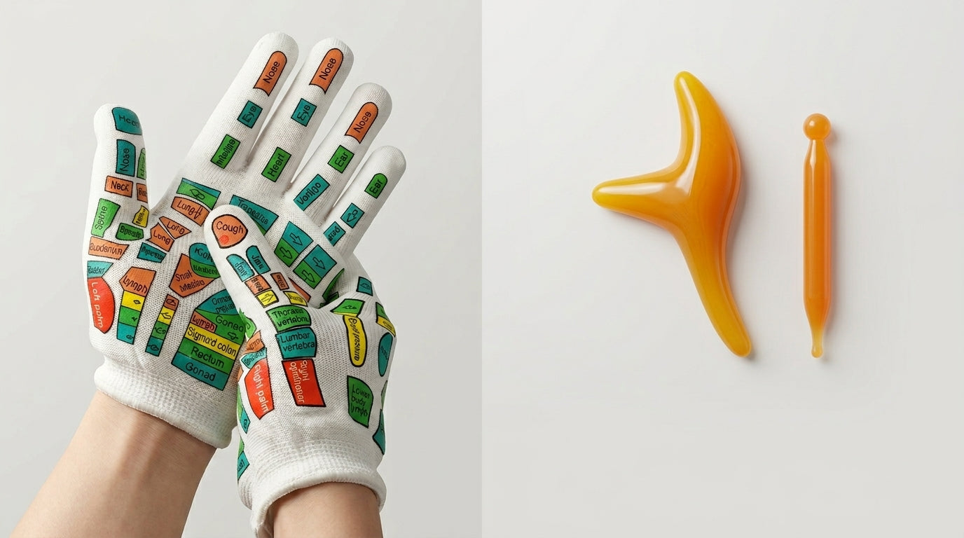 Zareth™ | FOOT MASSAGER - Acupressure Reflexology Gloves & Socks.