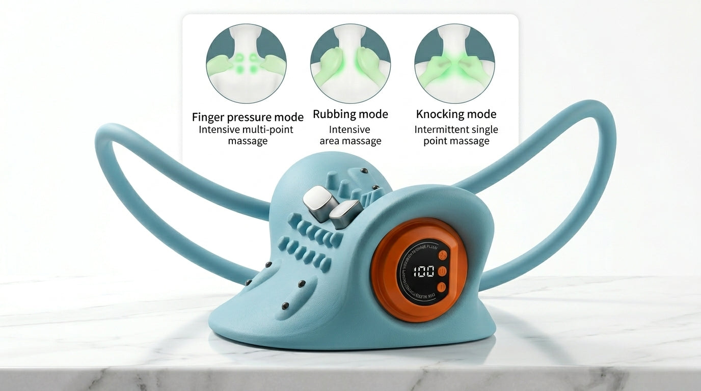 Zareth™ HEAD MASSAGER 3-IN-1 WITH Heat & Adjustable Intensity